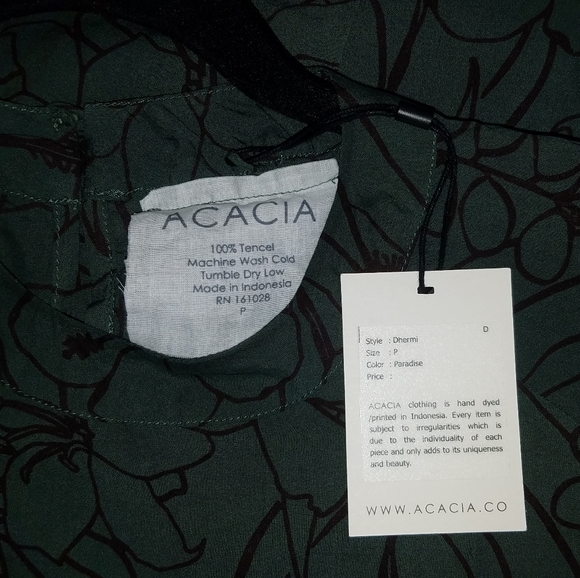 New acacia paradise dhermi maxi dress green P XS - Picture 3 of 15